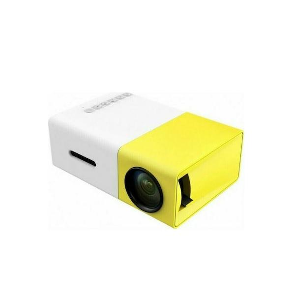 Φωτογραφία προϊόντος: OEM YG-300 Projector Τεχνολογίας Προβολής LCD Λάμπας LED με Φυσική Ανάλυση 320 x 240 και Φωτεινότητα 600 Ansi Lumens Κίτρινος