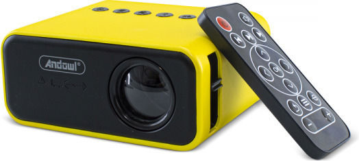 Φωτογραφία προϊόντος: Andowl Q-SF35 Mini Projector Λάμπας LED με Ενσωματωμένα Ηχεία Κίτρινος