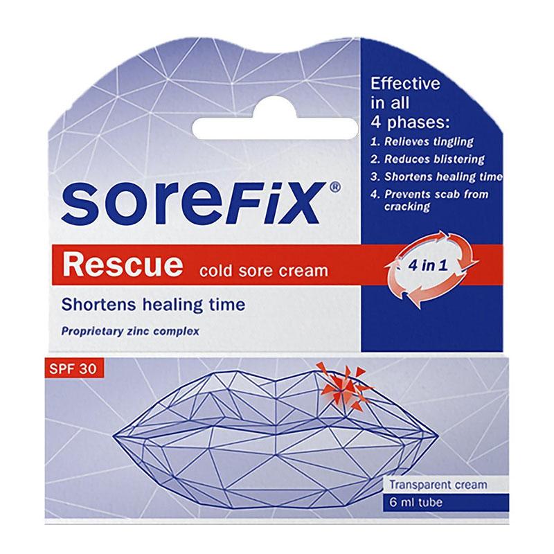 Φωτογραφία προϊόντος: SOREFIX Rescue Cream Κρέμα για τον Επιχείλιο Έρπη, 6ml