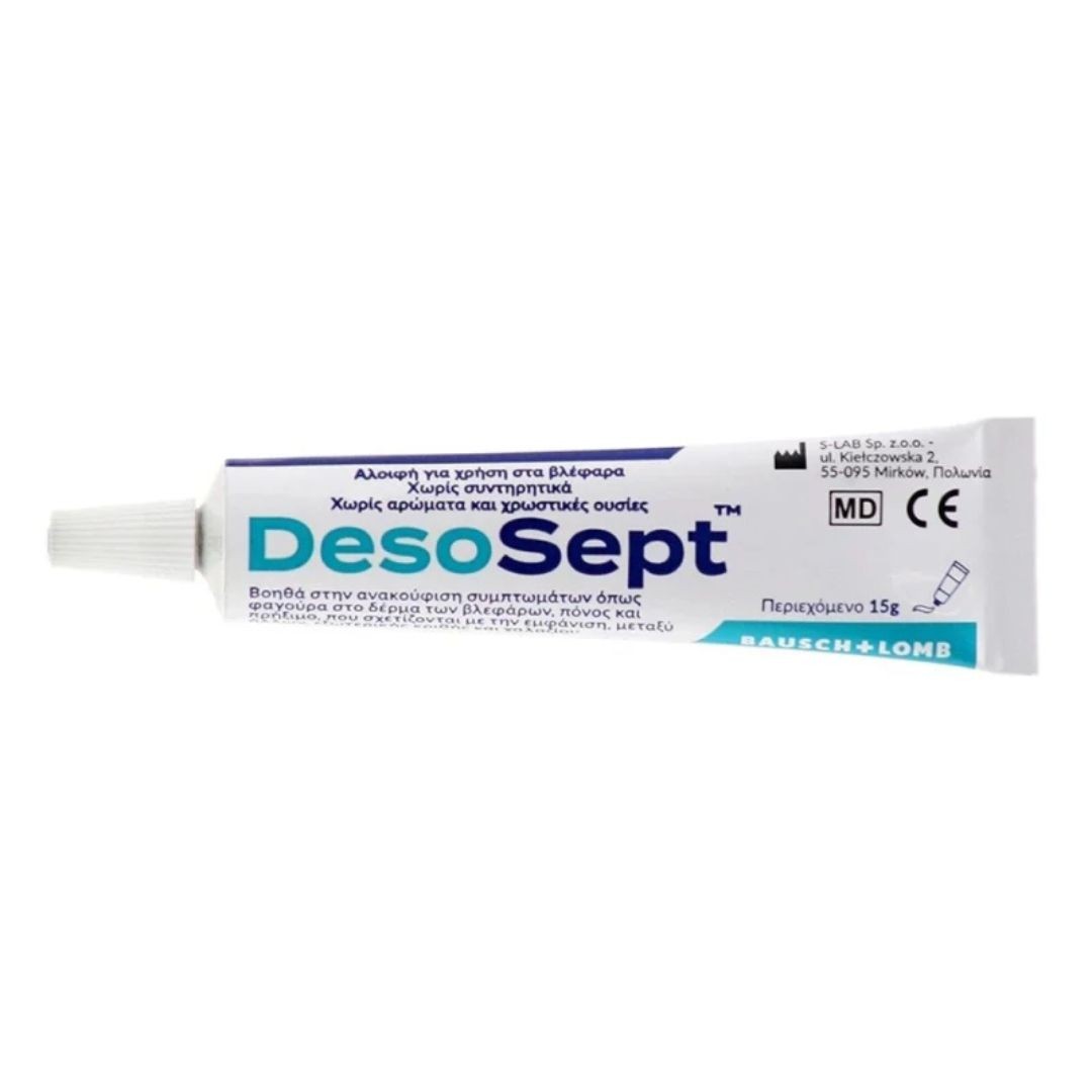 Φωτογραφία προϊόντος: BAUSCH+LOMB Bausch & Lomb Desosept Οφθαλμική Αλοιφή 15g