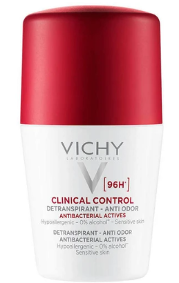 Φωτογραφία προϊόντος: VICHY Deodorant 96h Clinical Control 96h Roll-on Αποσμητικό για Ευαίσθητες Επιδερμίδες, 50ml