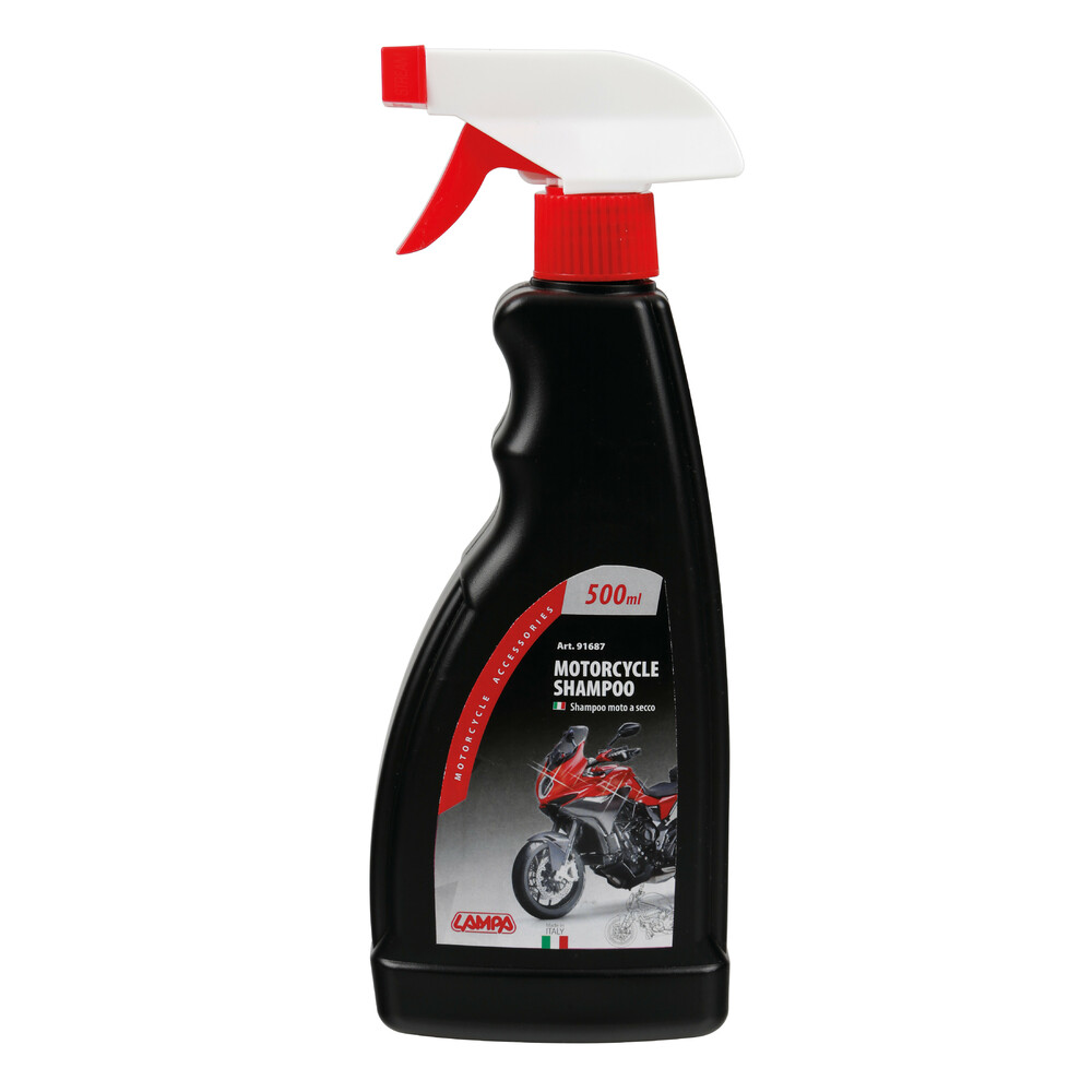 Φωτογραφία προϊόντος: Lampa ΣΑΜΠΟΥΑΝ ΣΕ ΣΠΡΕΙ MOTO MOTORCYCLE CARE 500ml​ LAMPA - 1 ΤΕΜ 9168.7-LM