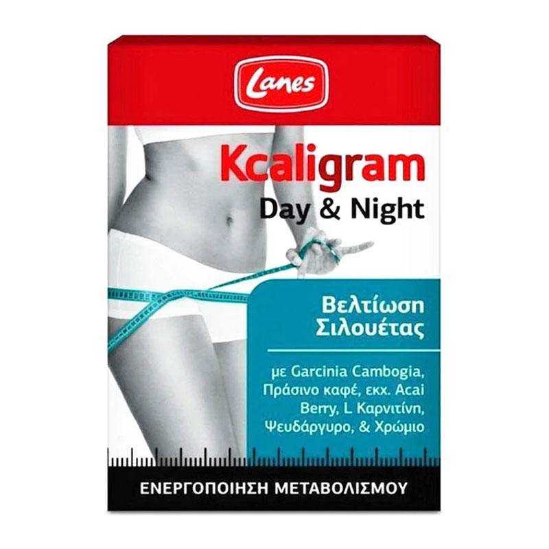 Φωτογραφία προϊόντος: Lanes Kcaligram Day & Night Ενεργοποιήση Μεταβολισμού Έλεγχο Βάρους και Καύση Λίπους Ημέρας & Νύχτας 60caps