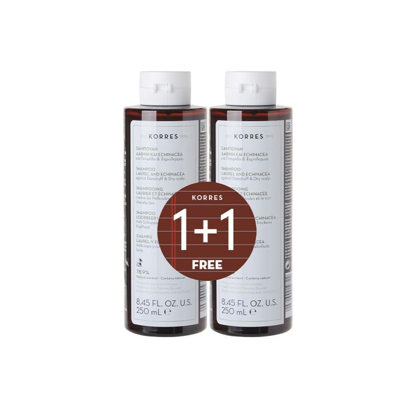 Φωτογραφία προϊόντος: Korres Laurel & Echinacea Shampoo 250ml (1+1 Gift)