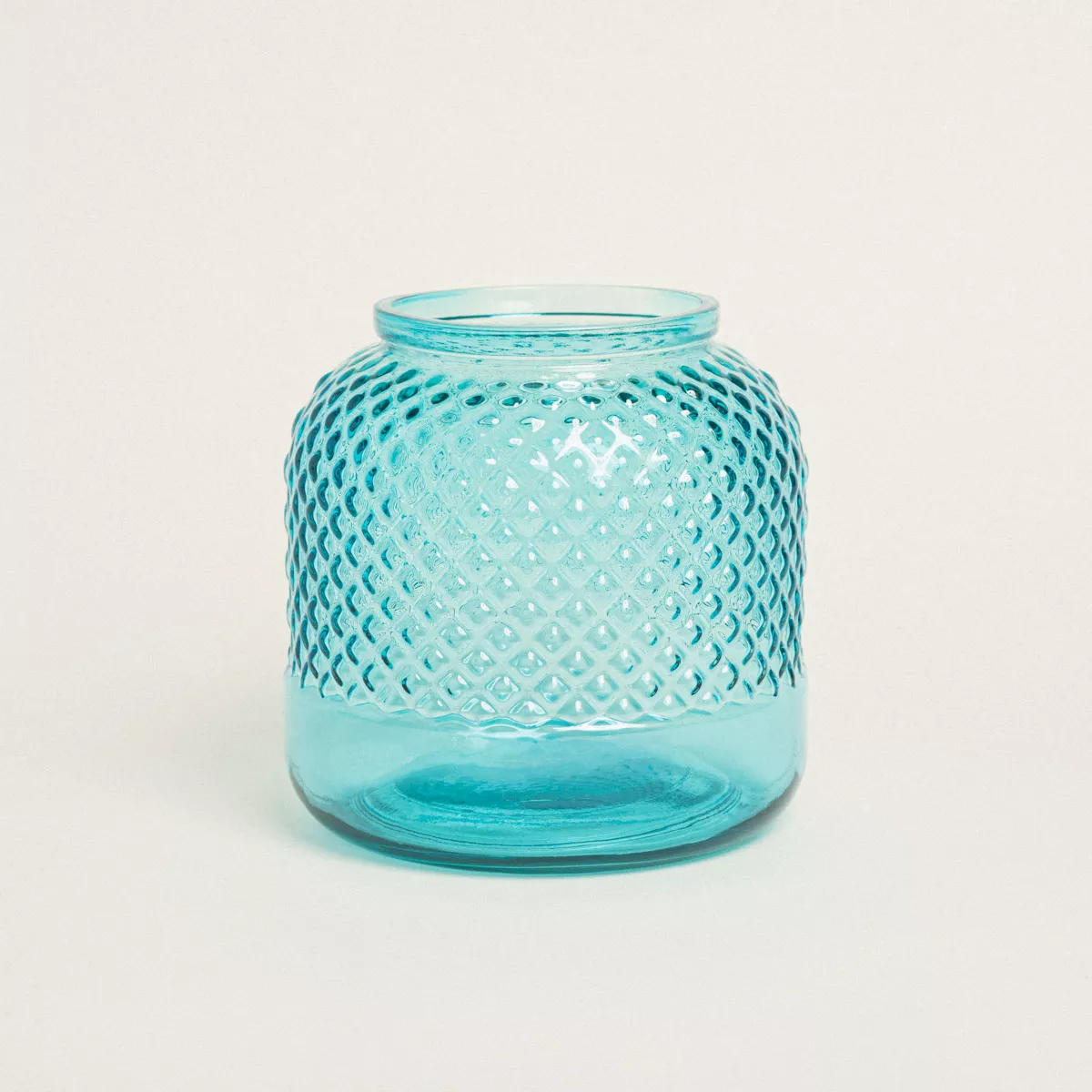Φωτογραφία προϊόντος: Beauty Home ΒΑΖΟ ΑΝΑΓΛΥΦΟ 19 x 19 cm Χρώμα: Τυρκουάζ