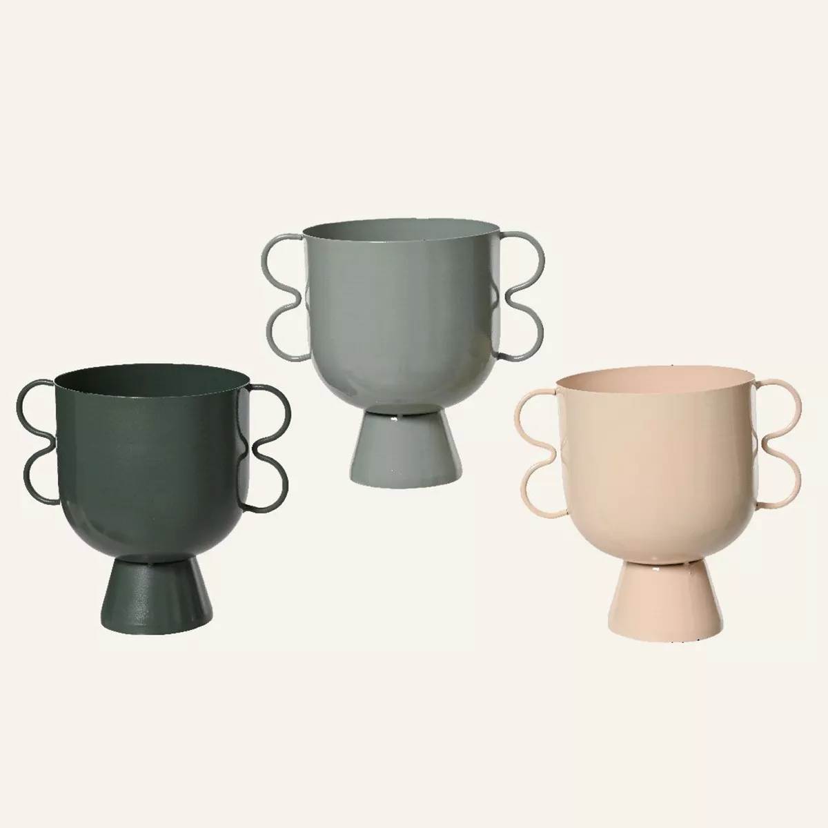 Φωτογραφία προϊόντος: Beauty Home Βάζο Μεταλλικό 15 cm x 10 cm x 16 cm Χρώμα: Σομόν