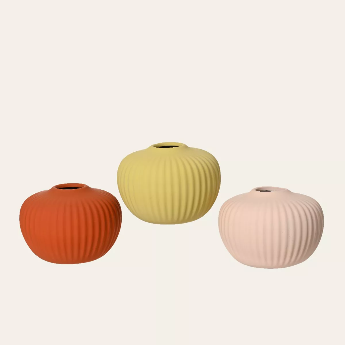 Φωτογραφία προϊόντος: Beauty Home Ματ Κεραμικό Βάζο 15 cm x 11 cm Χρώμα: Πορτοκαλί