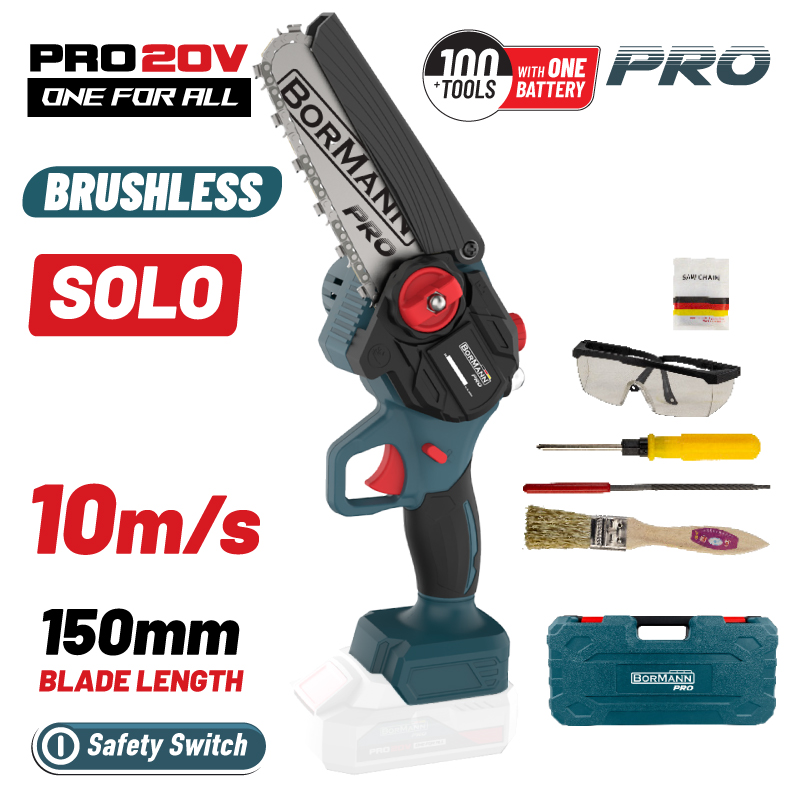 Φωτογραφία προϊόντος: BORMANN Pro BBP3917C Κλαδευτικό Αλυσοπρίονο Μπαταρίας 20V,Brushless,Λάμα 15cm,1kg SOLO (χωρίς μπαταρία & φορτιστή)