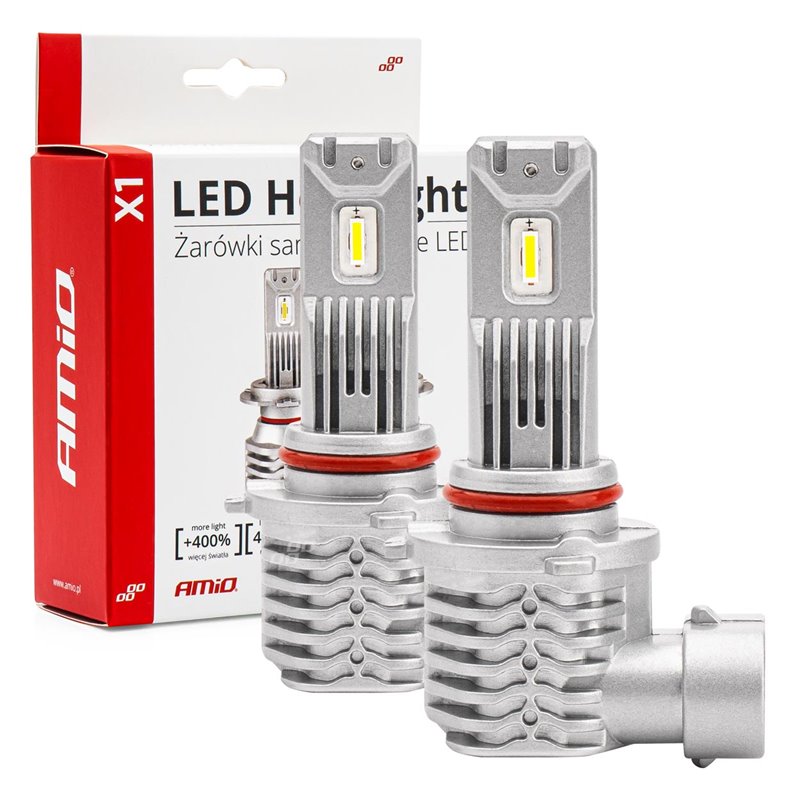 Φωτογραφία προϊόντος: Λάμπες LED Σετ AMIO H8 Η9 Η11 10-16V 40W 6.500K 4400lm (ΨΥΚΤΡΑ) X1 SERIES 2ΤΕΜ. AMIO 02967/AM