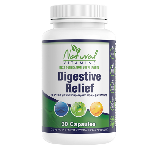 Φωτογραφία προϊόντος: NATURAL VITAMINS Digestive Relief, 30caps