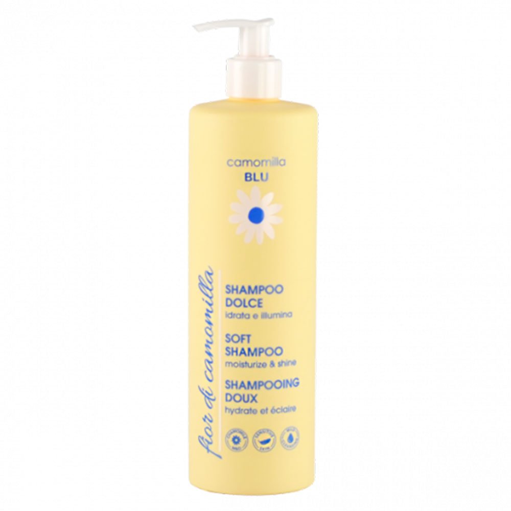 Φωτογραφία προϊόντος: CAMOMILLA BLU Fior di Camomilla Soft Shampoo Απαλό Σαμπουάν Mαλλιών για Eνυδάτωση &amp; Λάμψη, 500ml