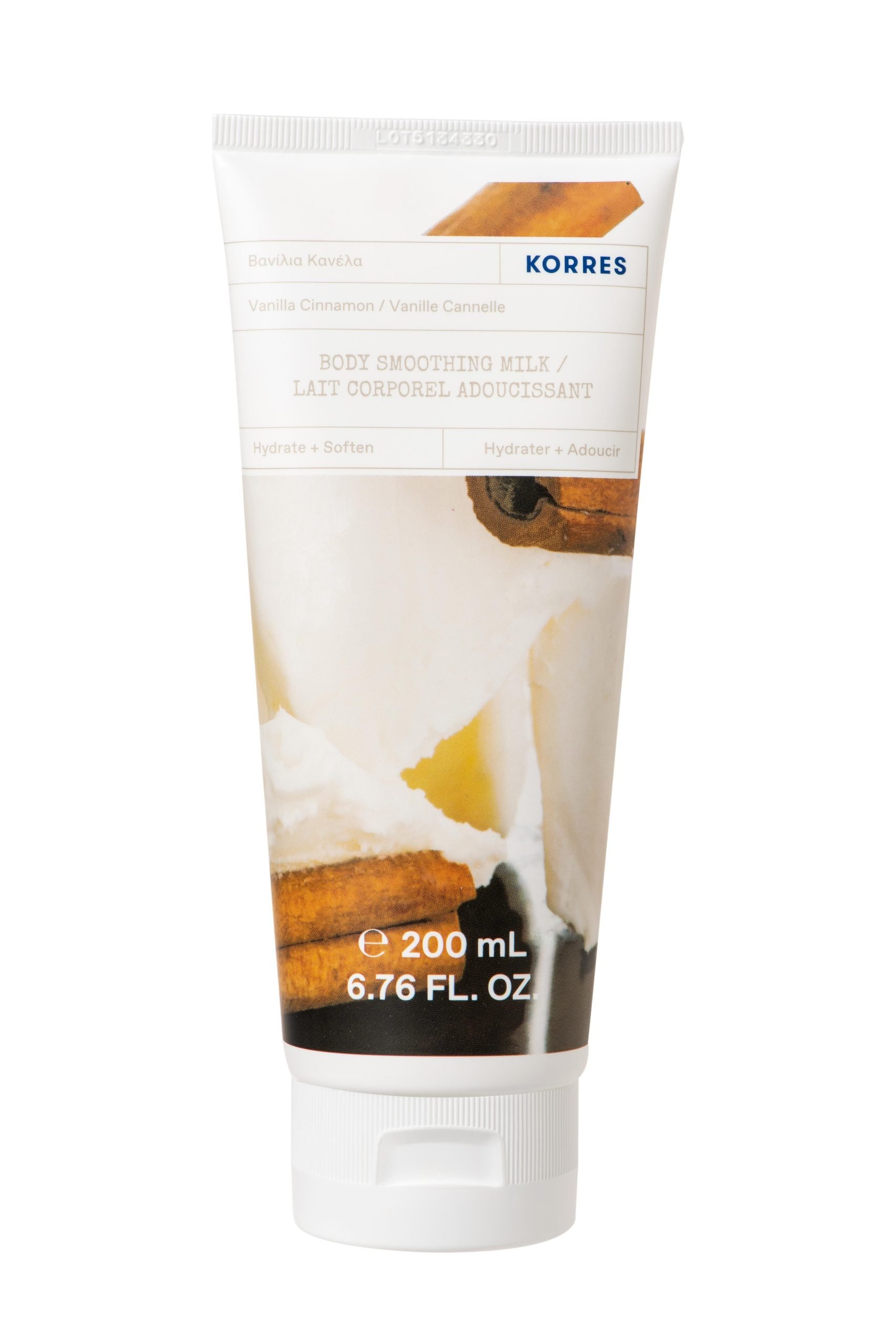 Φωτογραφία προϊόντος: KORRES Body Smoothing Milk Vanilla Cinnamon Γαλάκτωμα Σώματος Βανίλια Κανέλα, 200ml