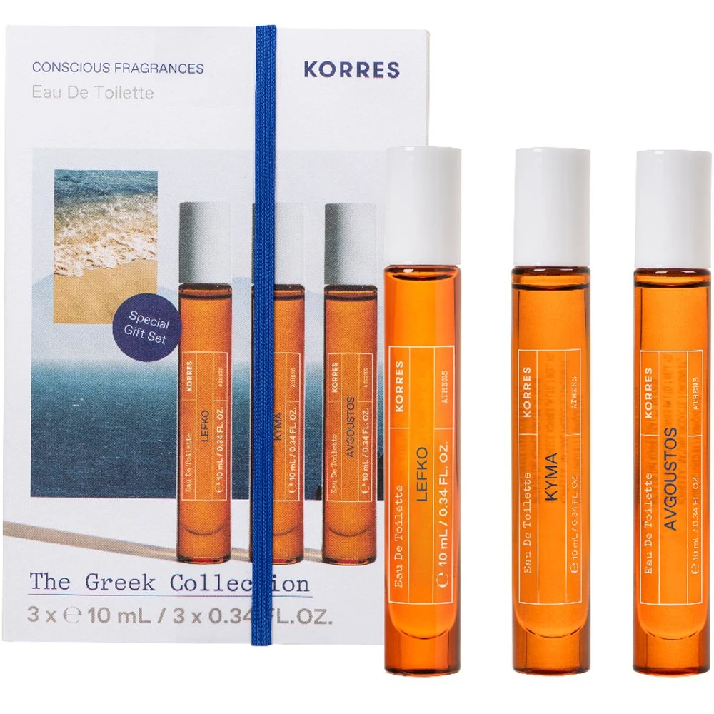 Φωτογραφία προϊόντος: KORRES Promo Eau De Toilette Lefko 10ml &amp; Kyma 10ml &amp; Avgoustos 10ml