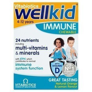 Φωτογραφία προϊόντος: VITABIOTICS Wellkid Immune Chewable Παιδικό Συμπλήρωμα Διατροφής για Ενίσχυση Ανοσοποιητικού 30tabs
