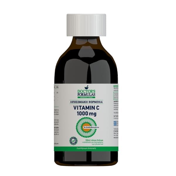 Φωτογραφία προϊόντος: DOCTOR'S FORMULAS DOCTOR'S FORMULA Vitamin C 1000mg Λιποσωμιακή Φόρμουλα με Βιταμίνη C για Μεγαλύτερη Απορρόφηση, 150ml