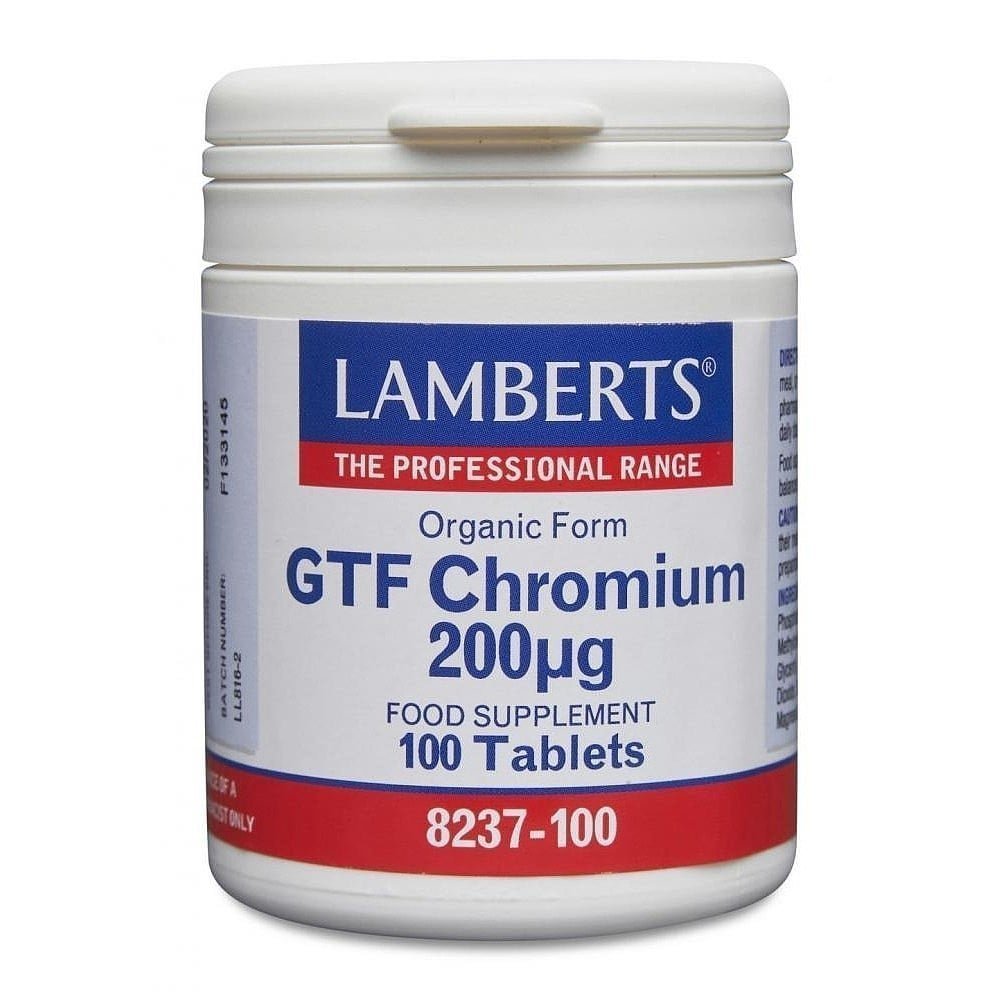 Φωτογραφία προϊόντος: LAMBERTS GTF Chromium 200MCG 100tabs