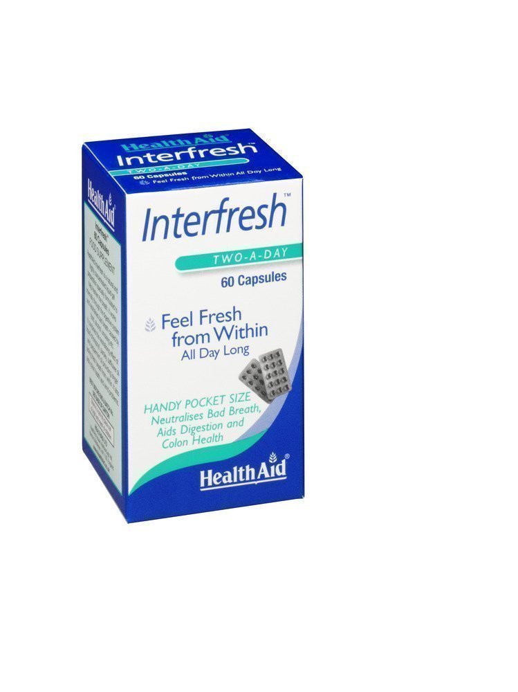 Φωτογραφία προϊόντος: HEALTH AID Interfresh Δροσερή Αναπνοή, 60 caps