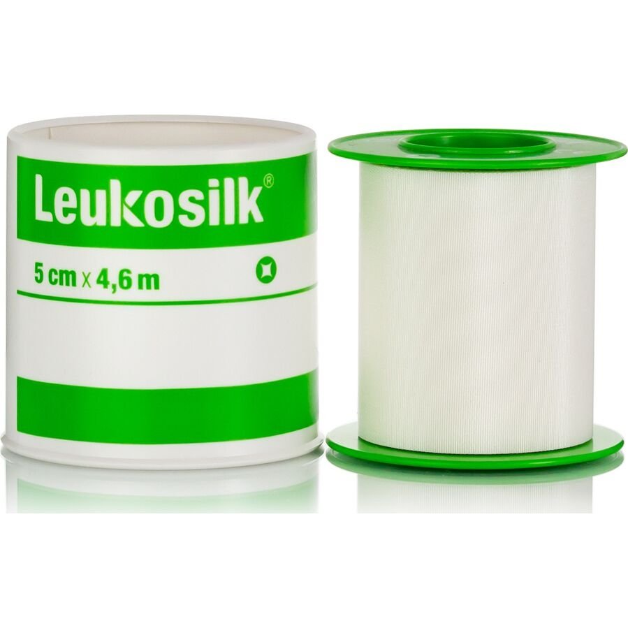 Φωτογραφία προϊόντος: BSN MEDICAL LEUKOPLAST Leukosilk Αυτοκόλλητη Eπιδεσμική Tαινία 5cmx4,6m, 1τεμ