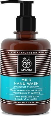 Φωτογραφία προϊόντος: APIVITA Hand Wash Grapefruit & Propolis Απαλό Καθαριστικό για τα Χέρια με Γκρέιπφρουτ & Πρόπολη, 300ml