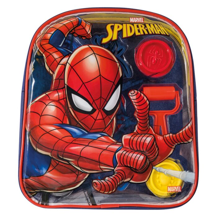 Φωτογραφία προϊόντος: As Company AS Πλαστελίνη Marvel Spiderman Τσάντα Πλάτης Με 4 Βαζάκια - Καπάκια Καλουπάκια Και 5 Εργαλεία 200gr