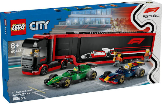 Φωτογραφία προϊόντος: Lego 60445 F1® TRUCK WITH RB20 +amp; AMR24 F1® CARS-CITY FORMULA 1