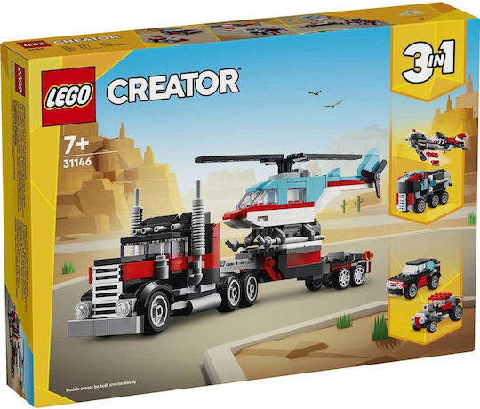 Φωτογραφία προϊόντος: 31146 FLATBED TRUCK WITH HELICOPTERLEGO CREATOR