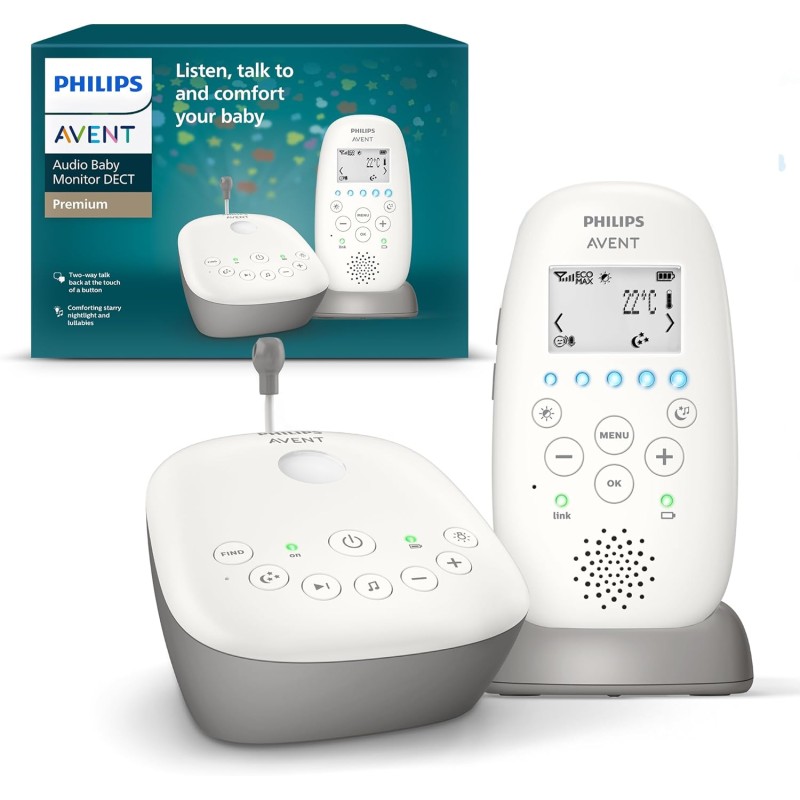 Φωτογραφία προϊόντος: Philips Avent DECT - Οθόνη μωρού ήχου με νυχτερινό φως προβολής με αστέρι
