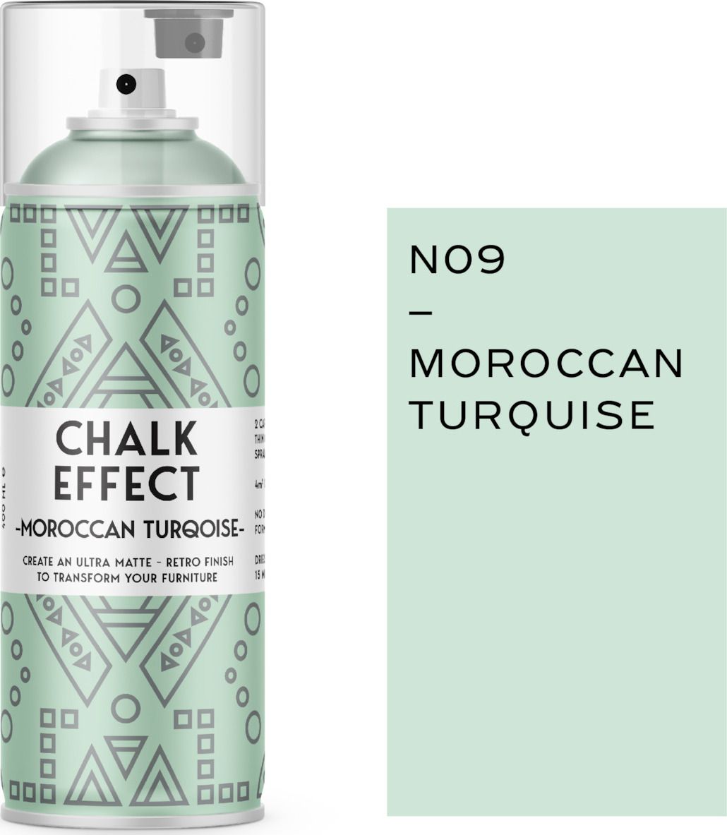 Φωτογραφία προϊόντος: COSMOS LAC Σπρέι COSMOS Chalk Effect Ν9 MOROCCAN TURQUOISE - ΠΡΑΣΙΝΟ 400ml