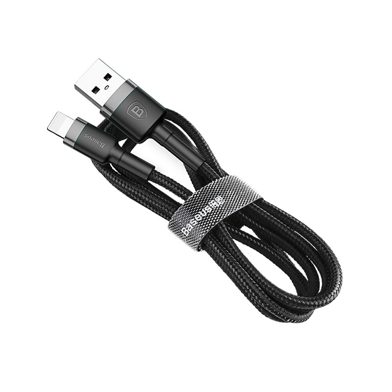Φωτογραφία προϊόντος: Baseus Cafule Καλώδιο USB σε Lightning - Μαύρο/Γκρι, 3m