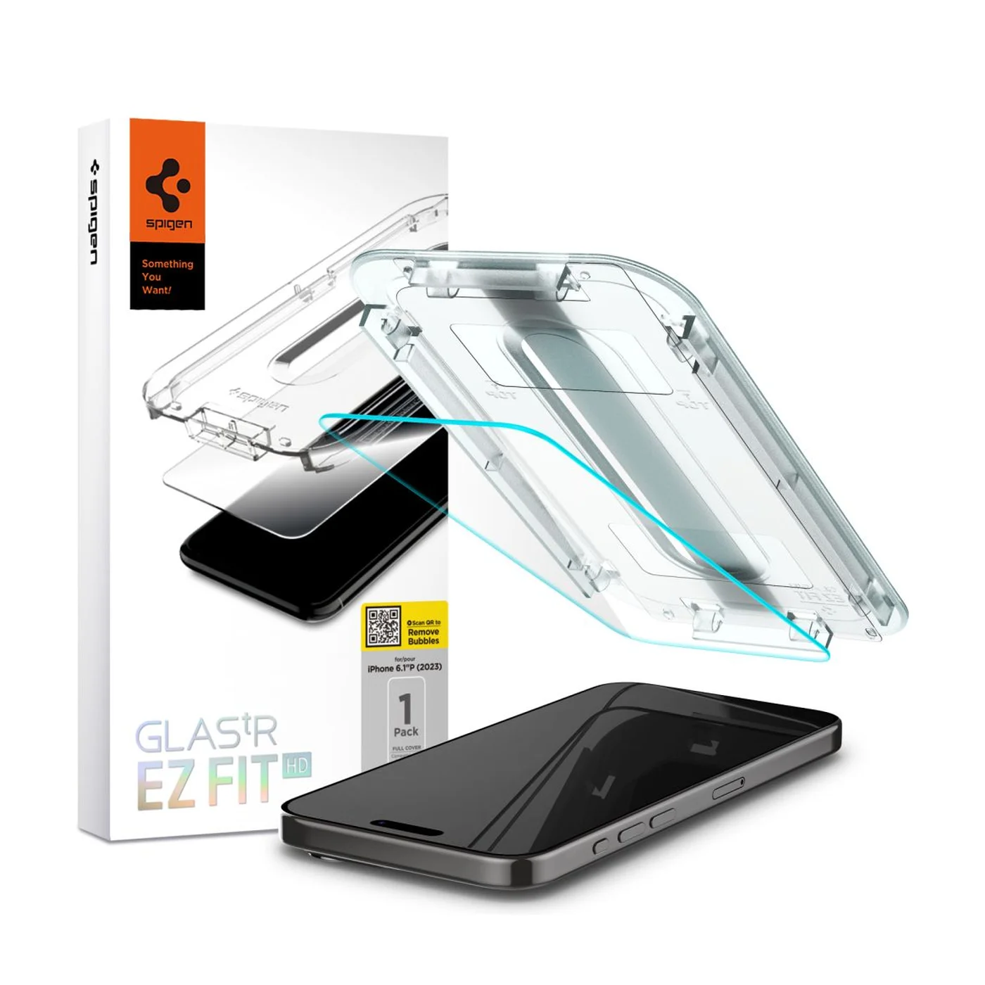 Φωτογραφία προϊόντος: Spigen Glas.TR EZ Fit Τζαμάκι Προστασίας για iPhone 15 Pro