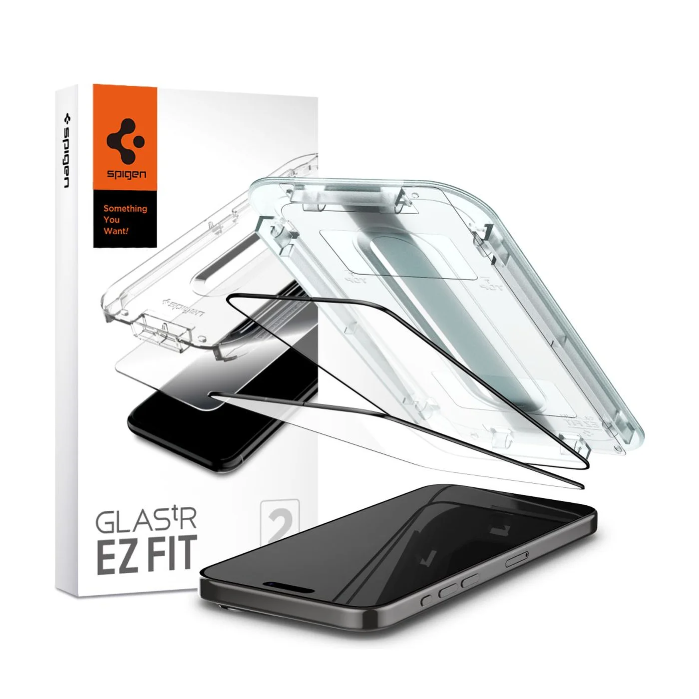 Φωτογραφία προϊόντος: Spigen Glas.TR EZ Fit FC Τζαμάκι Προστασίας Μαύρο για iPhone 15 Pro Max 2τμχ