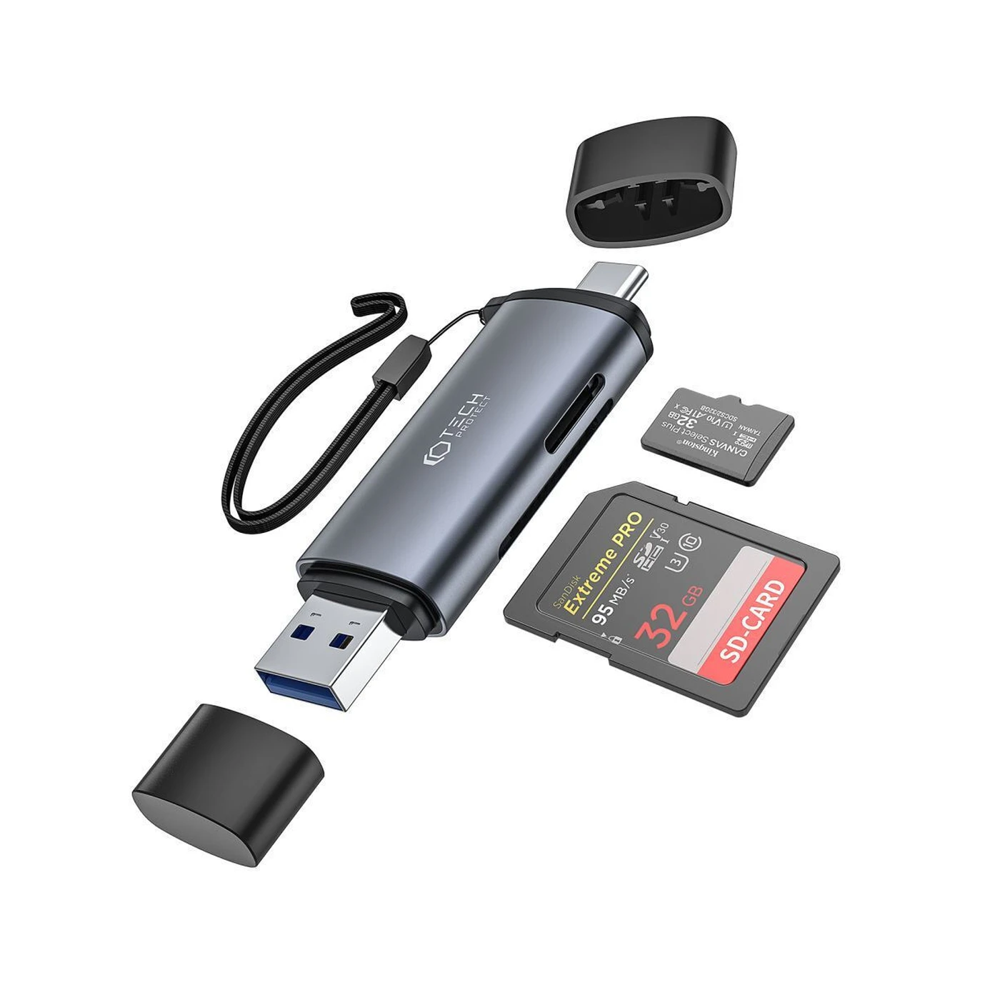 Φωτογραφία προϊόντος: Tech-Protect Ultraboost USB-C Card Reader USB 3.0