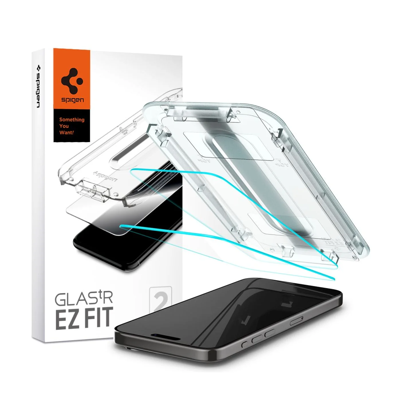 Φωτογραφία προϊόντος: Spigen Glas.TR EZ Fit Τζαμάκι Προστασίας για iPhone 15 Pro Max 2τμχ