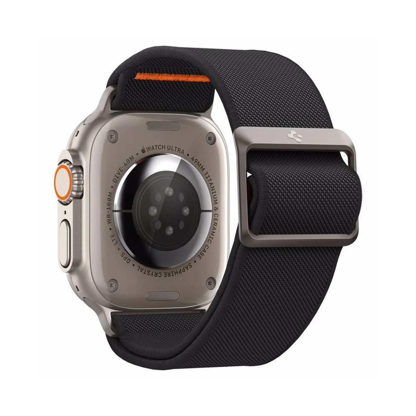 Φωτογραφία προϊόντος: Spigen Lite Fit Ultra Band Λουράκι για Apple Watch 44/45/46mm/Ultra 49mm - Μαύρο