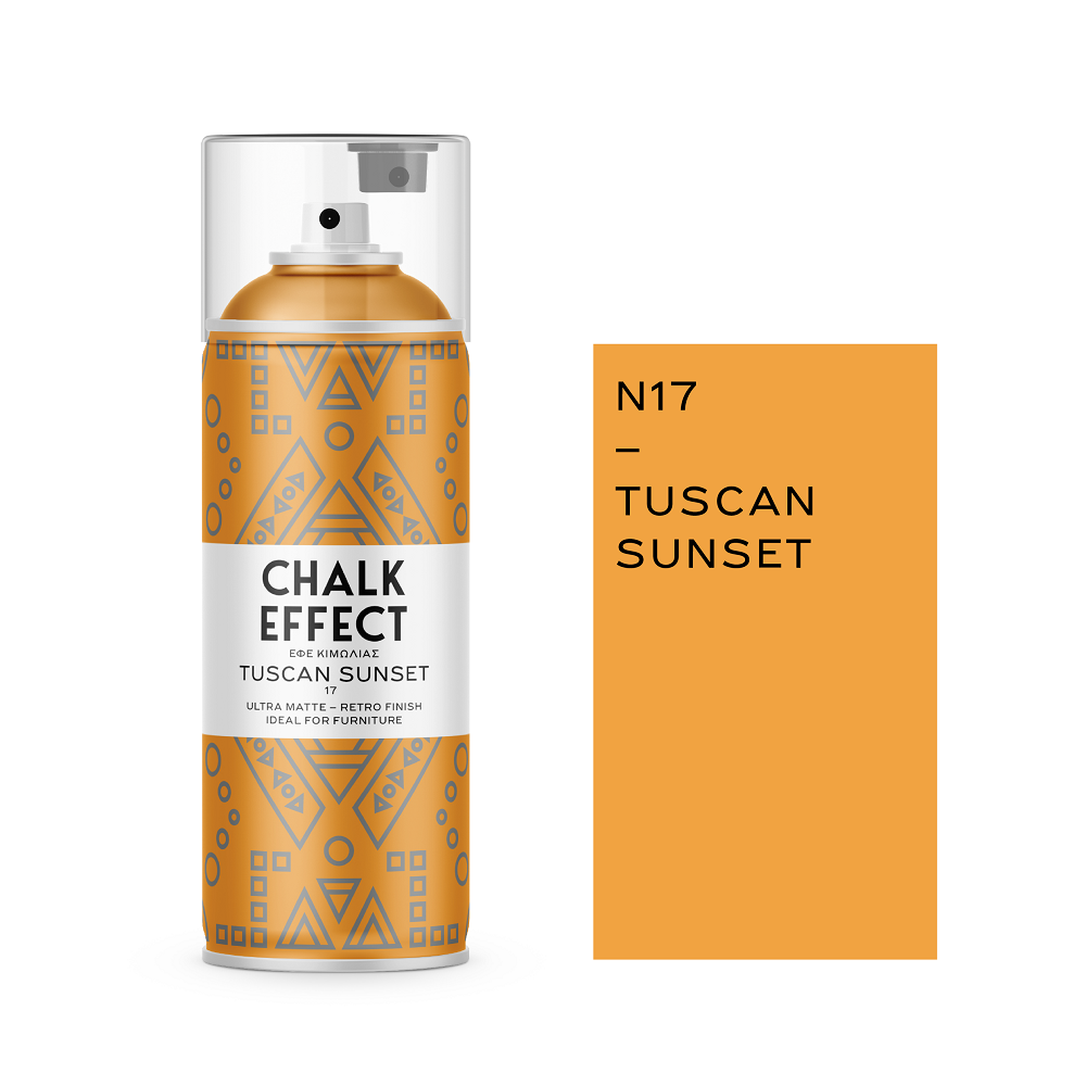 Φωτογραφία προϊόντος: COSMOS LAC Σπρέι COSMOS Chalk Effect Ν17 TUSCAN SUNSET-ΠΟΡΤΟΚΑΛΙ 400ml