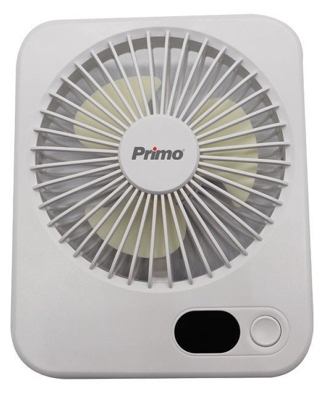 Φωτογραφία προϊόντος: Ανεμιστήρας Mini PRMF-80692 Primo 5'' 12.5 εκ. Λευκός Επαναφορτιζόμενος