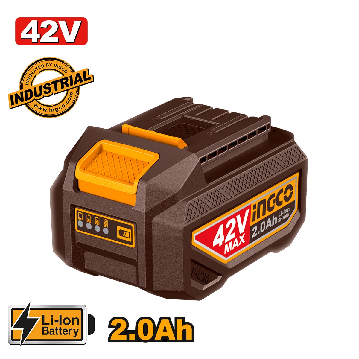 Φωτογραφία προϊόντος: Μπαταρία 42V 2.0Ah Li-lon | INGCO | FBLI42201E