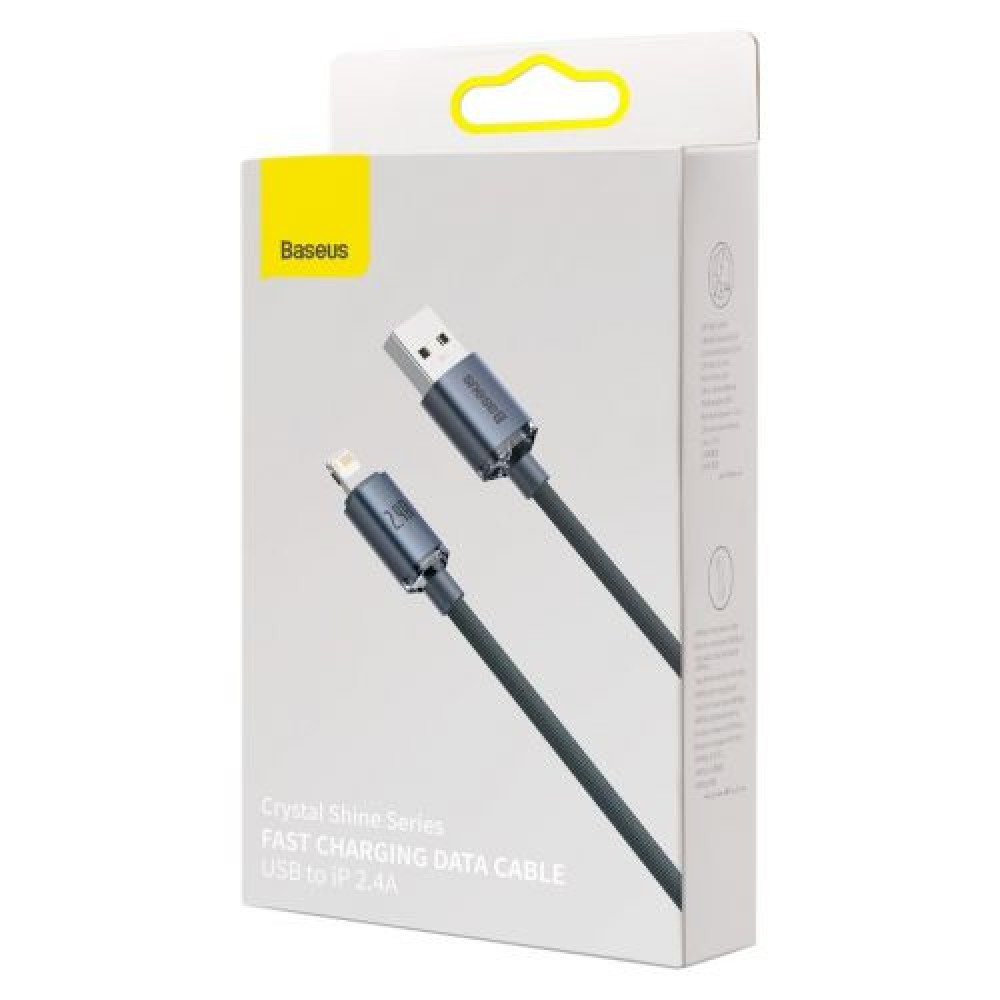 Φωτογραφία προϊόντος: Baseus Crystal Shine Series Cable USB to Lightning 2.4A 2m Black