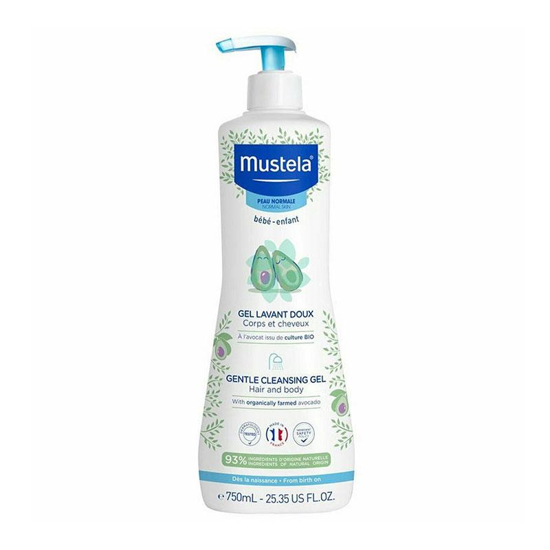 Φωτογραφία προϊόντος: Mustela Gentle Cleansing Gel Καθαρισμού για Μαλλιά & Σώμα με Αβοκάντο για Παιδιά και Βρέφη 750ml με Αντλία