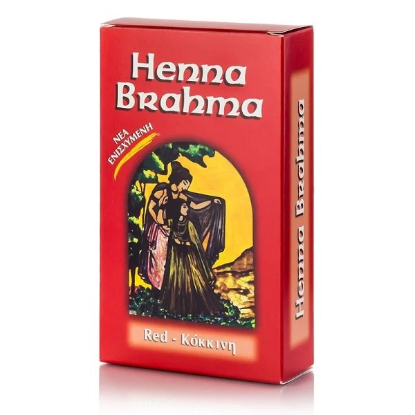 Φωτογραφία προϊόντος: Henna Brahma Σκόνη Προσωρινή Βαφή Μαλλιών Χωρίς Αμμωνία Κόκκινη 80gr
