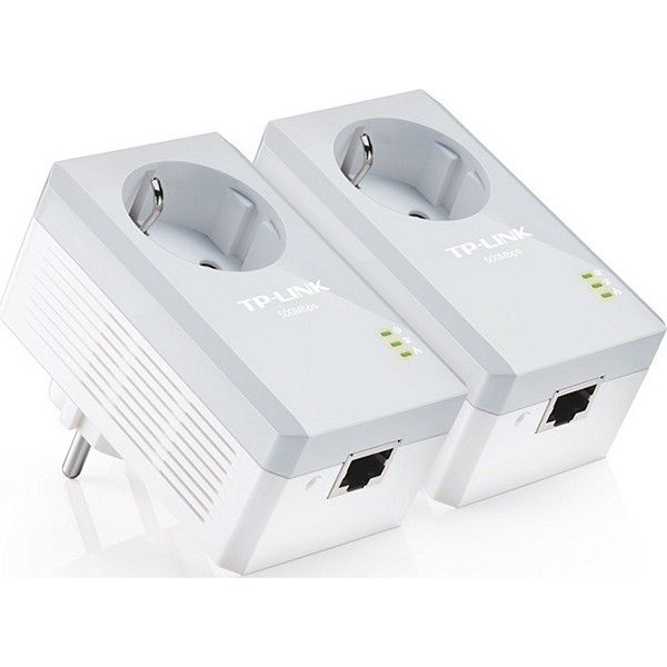 Φωτογραφία προϊόντος: TP-LINK TL-PA4010P KIT Powerline Διπλό για Ενσύρματη Σύνδεση με Passthrough Πρίζα Ethernet v6