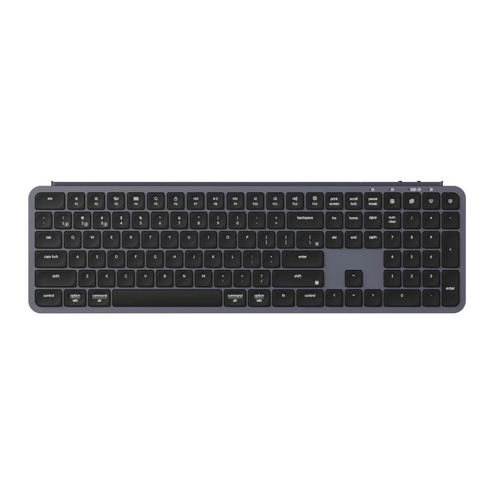 Φωτογραφία προϊόντος: Keychron B6 Pro (B6P-K1) Ultraslim Wireless BT Keyboard ZMK Online Customization - Gray 100% US