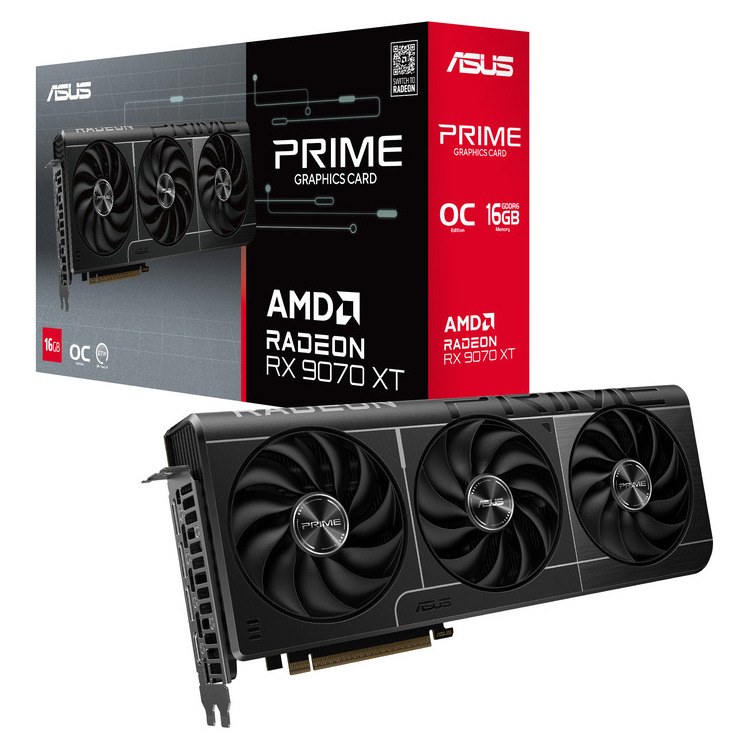 Φωτογραφία προϊόντος: ASUS VGA PRIME-RX9070XT-O16G, 16GB, GDDR6