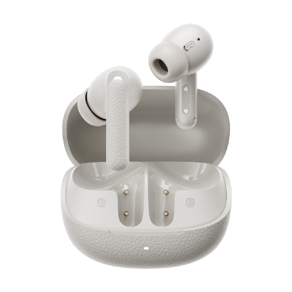 Φωτογραφία προϊόντος: QCY Buds ANC Cream Grey (HT15) - 45db ANC TWS Earbuds 35h 5 mic ENC, ear-canal adaptive tech,