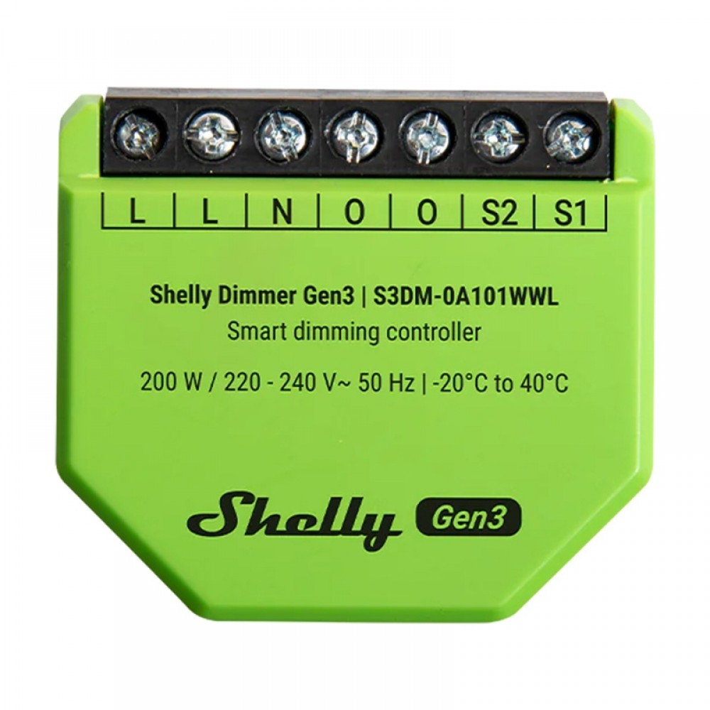 Φωτογραφία προϊόντος: Elvhx 3800238070526 | Shelly Dimmer Gen3 - EAN 3800238070526