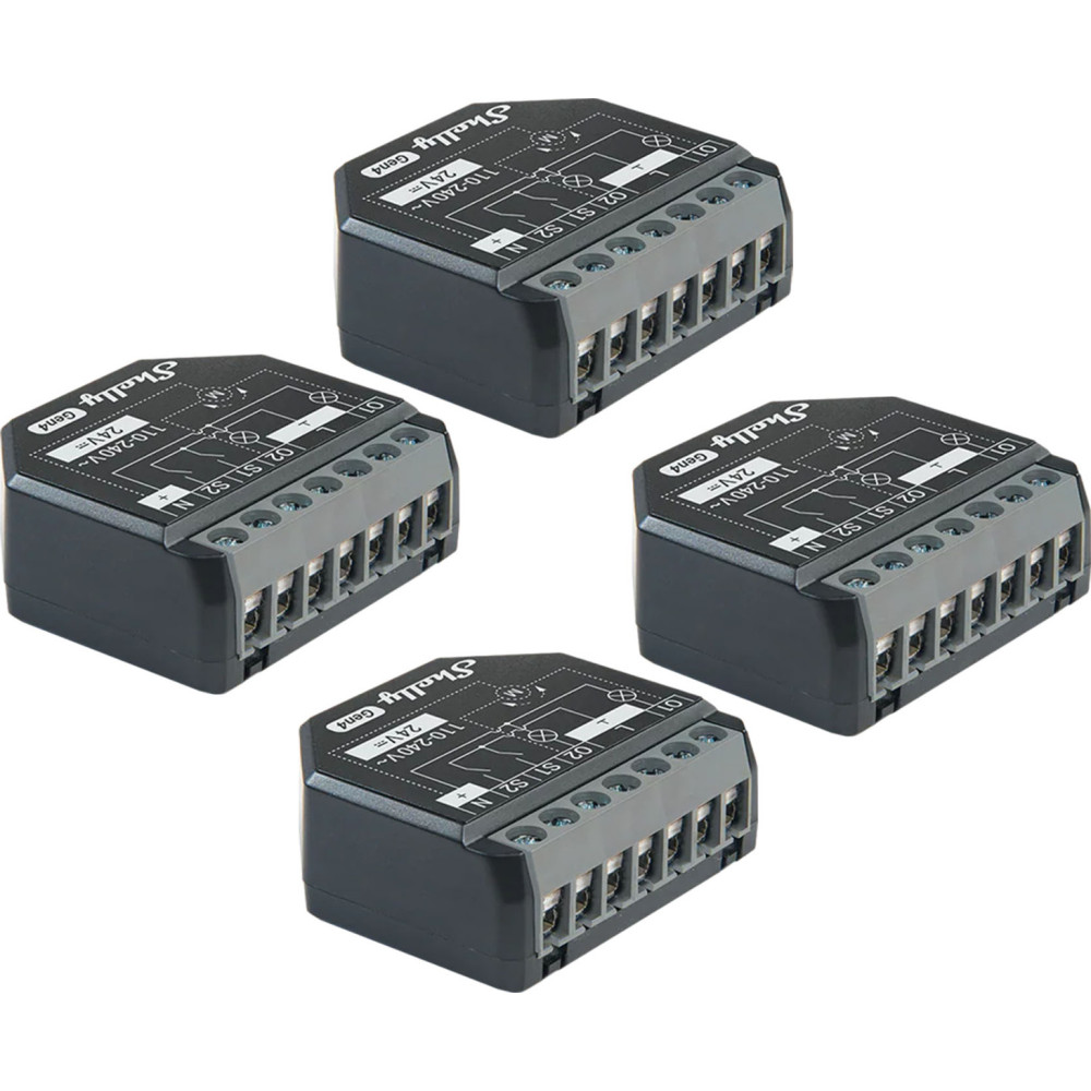 Φωτογραφία προϊόντος: Elvhx 3800238070762 | Shelly 2PM Gen4 4-pack - EAN 3800238070762