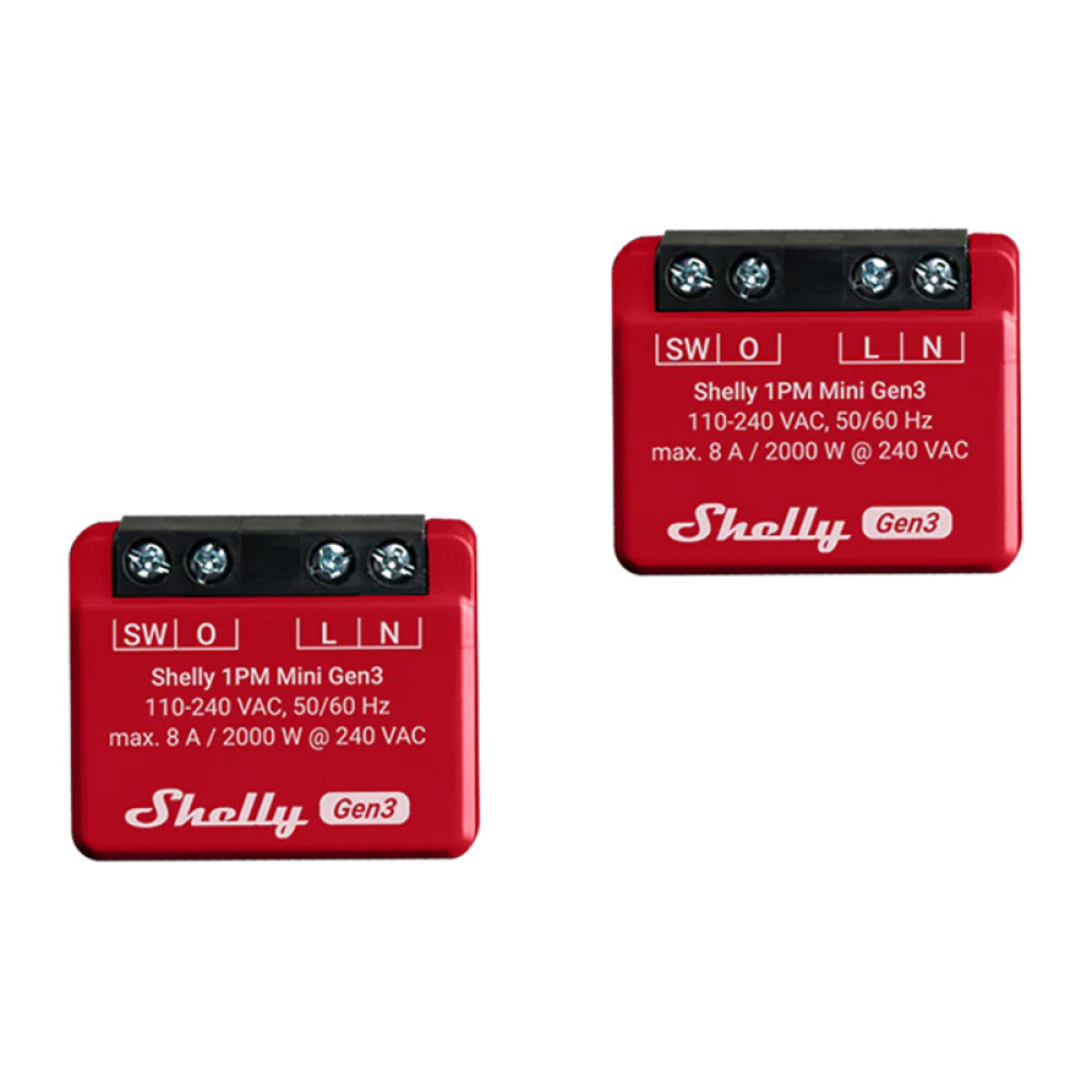 Φωτογραφία προϊόντος: Elvhx 3800238070816 | Shelly 1PM Mini Gen4 2-pack - EAN 3800238070816