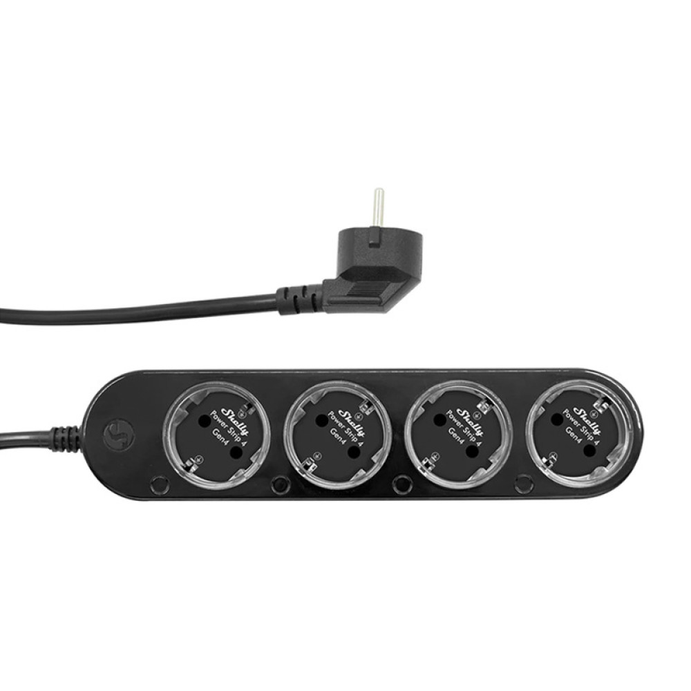 Φωτογραφία προϊόντος: Elvhx 3800238070571 | Shelly Power Strip 4 Gen4 Black - EAN 3800238070571