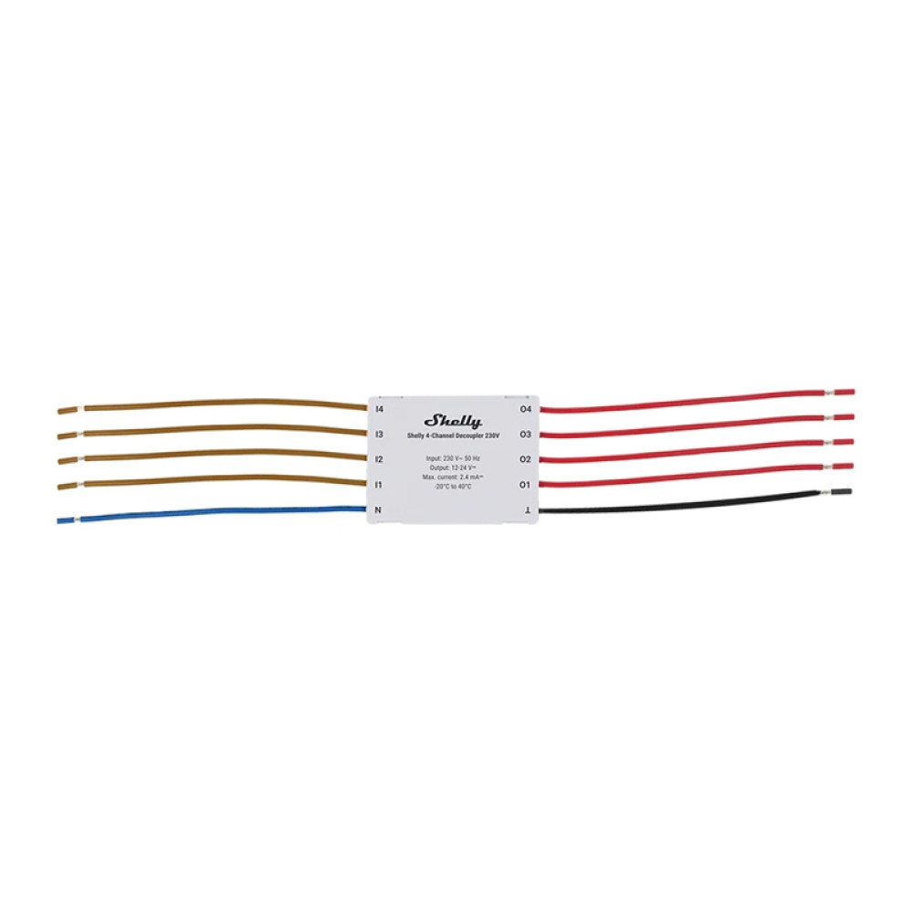 Φωτογραφία προϊόντος: Elvhx 3800238072124 | Shelly 4- Channel Decoupler 230V