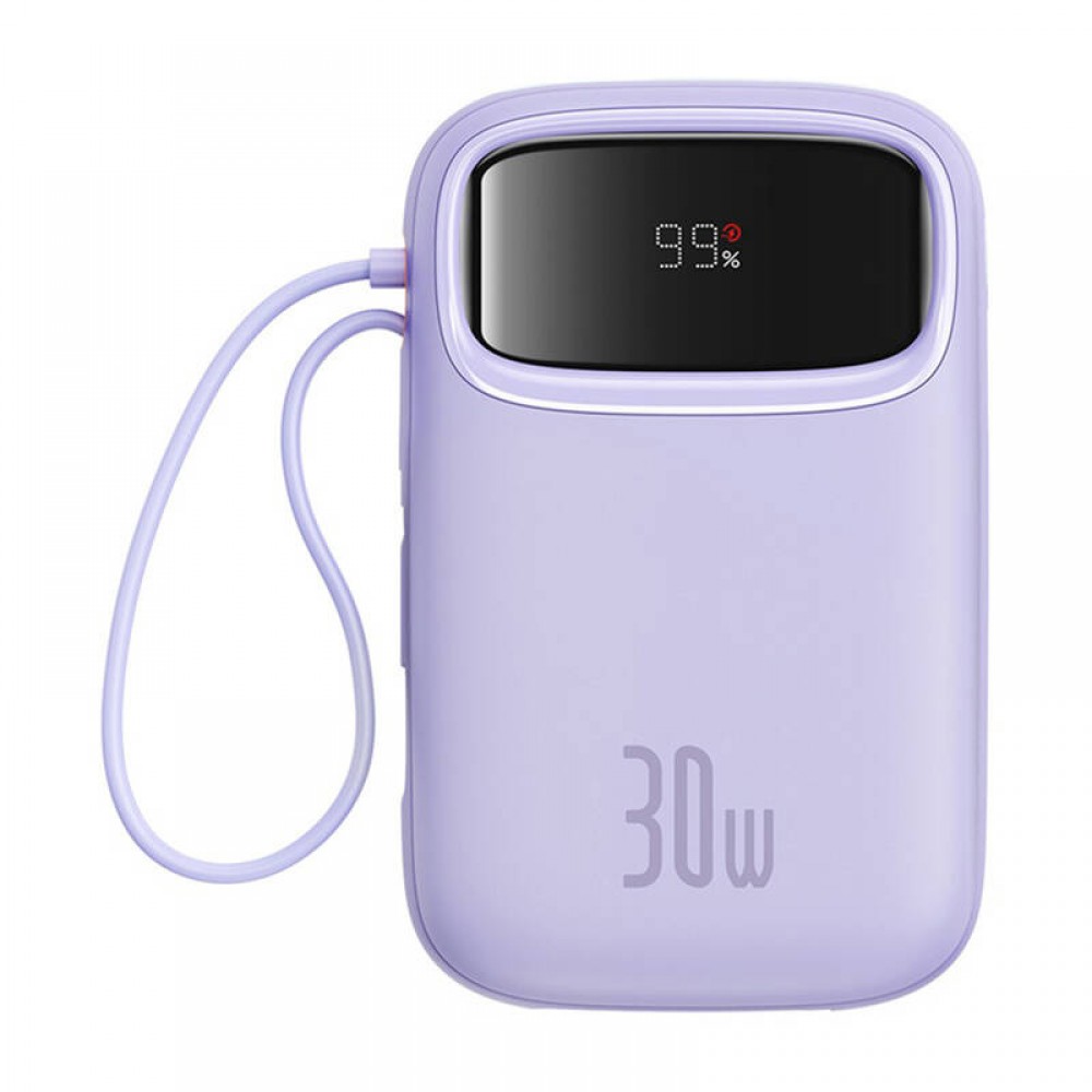 Φωτογραφία προϊόντος: Powerbank Baseus QPow 2 10000mAh 30W 2xUSB-C (purple)